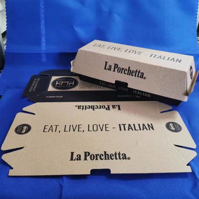 качество  Pizza Packaging Paper Packaging Box Featuring Gravure Printing Surface Handling Constructed from Paper Suitable for Food Industry Packaging фабрика