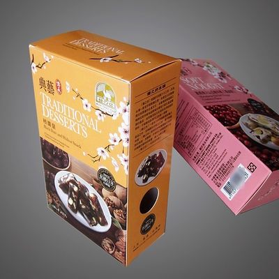 Коробка для упаковки из цветной бумажной упаковки