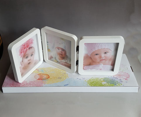 Персонализированные деревянные фоторамки, Luxury Triple Picture Frame Логотип напечатан