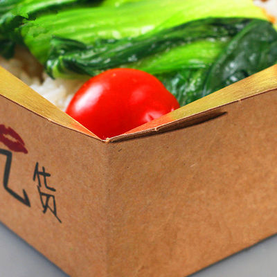Одноразовая продукция для приема на кухню из бумажной бумаги, обед, коробка для еды, коробка для пищи, стандартная