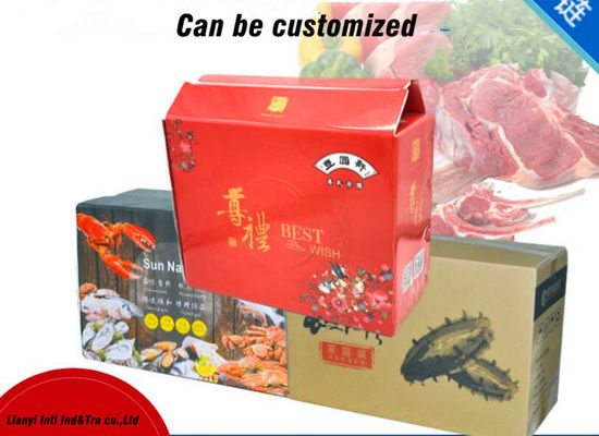 Изолированные коробки для упаковки из картонной икры для перевозки морепродуктов